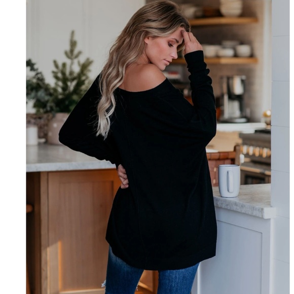 RAYLEEN Wide Neck Long Sleeve Top - Picture 7 of 8